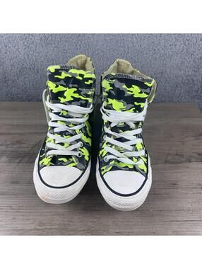 Converse Chuck Taylor All Star High Top Neon Camo Sneakers Size 8